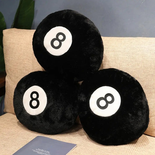 8 Ball Plush Pillow