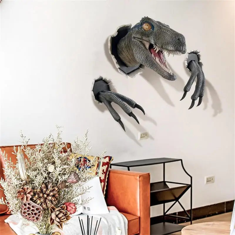 Dinosaur Wall Mounted Sculpture 3D