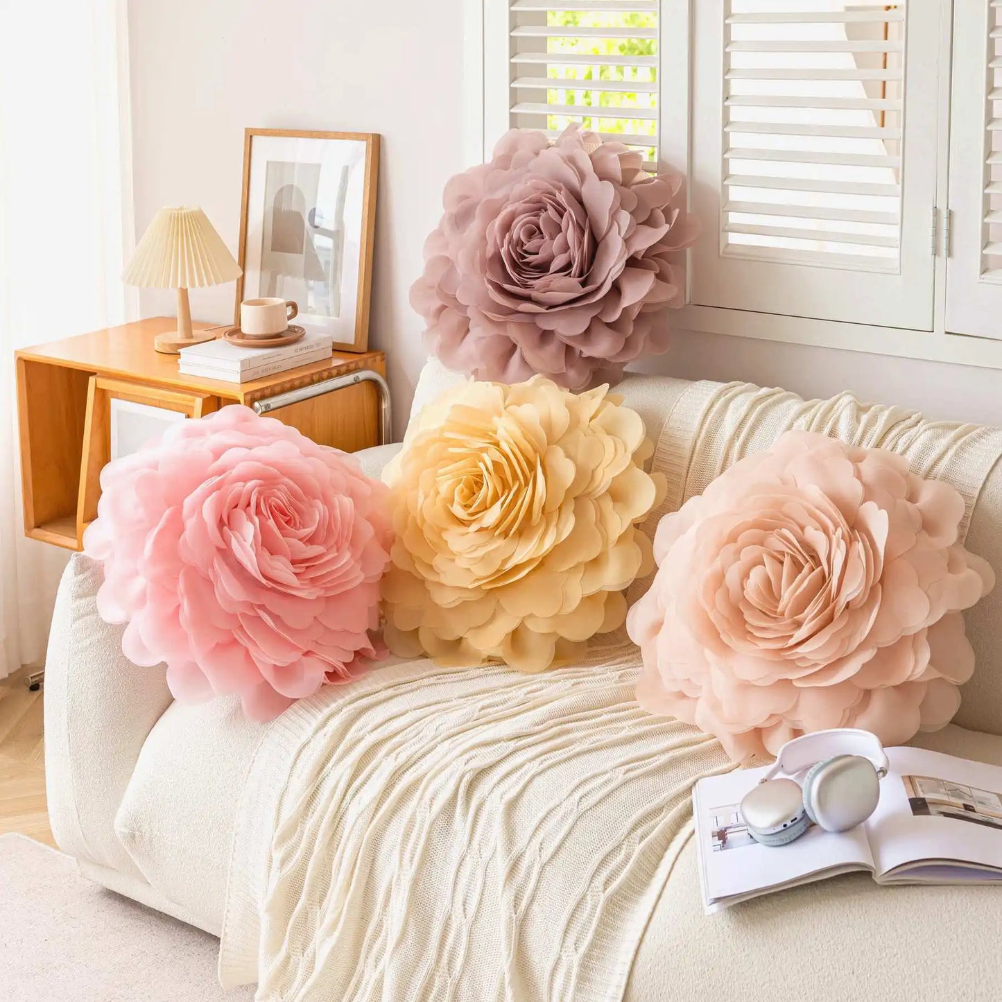 Elegant Rose Pillow