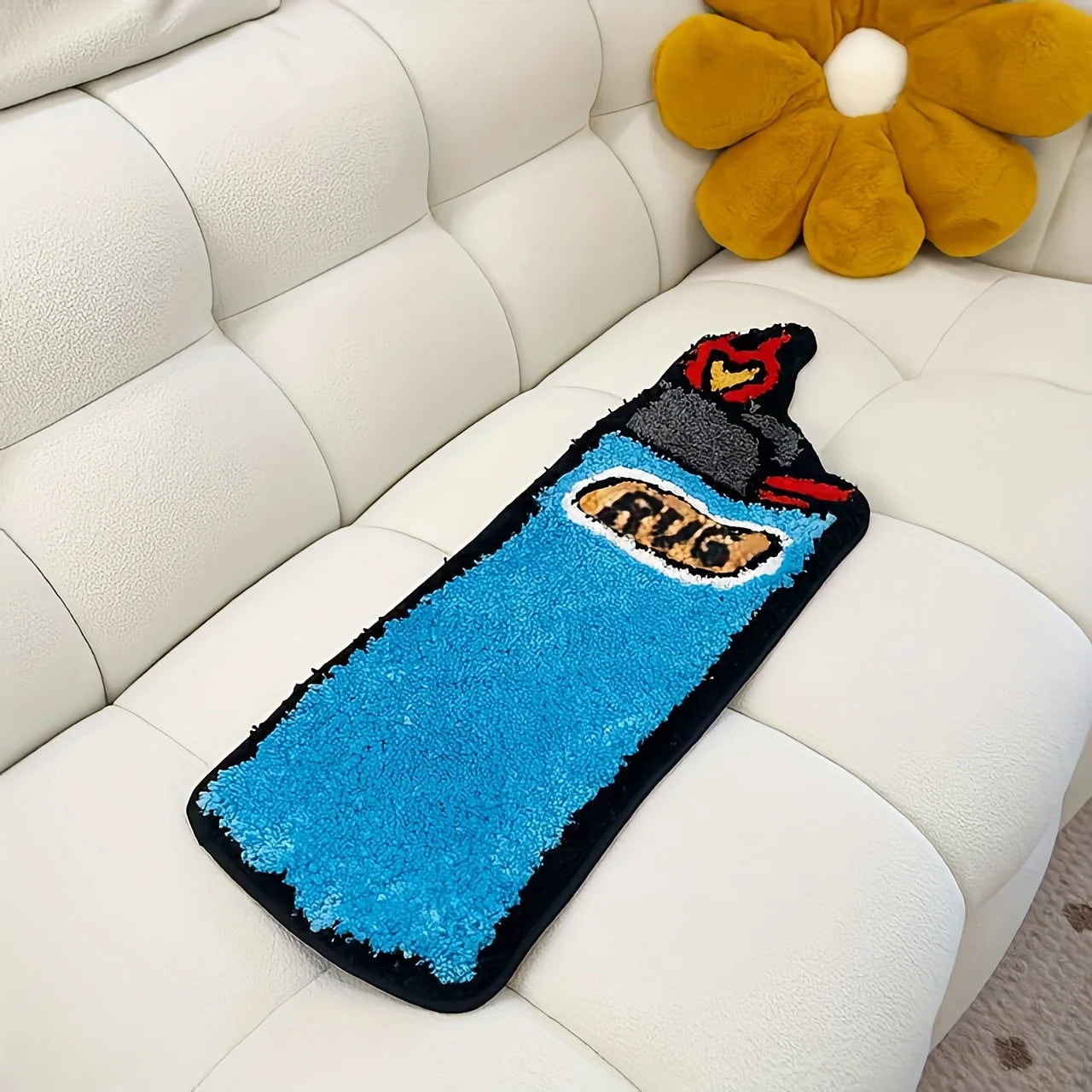 Blue Lighter Tufted Rug