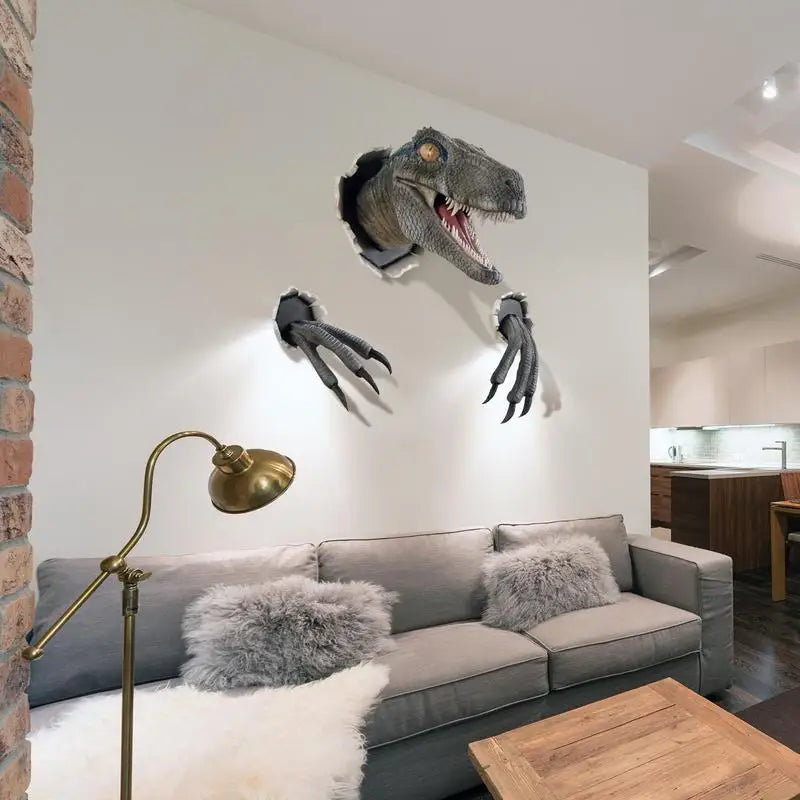 Dinosaur Wall Mounted Sculpture 3D